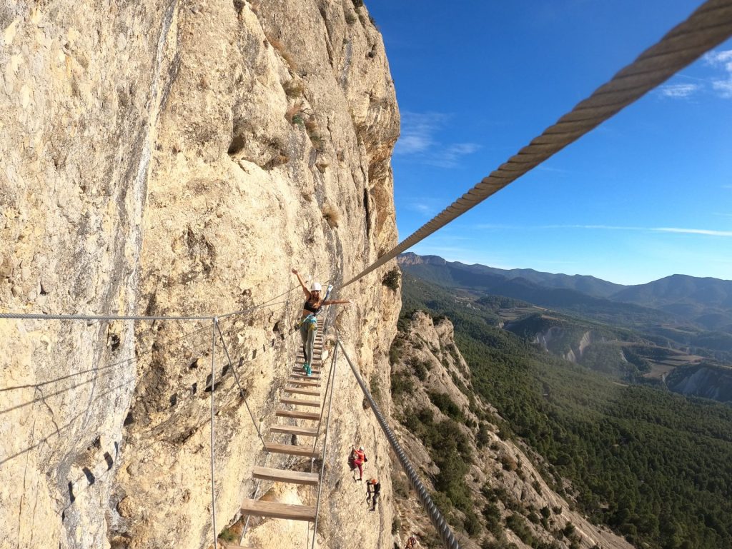 Via ferrada serra de les canals a oliana amb guia